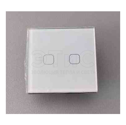 Выключатель 2Кл сенсорный скрытый белый WI-FI